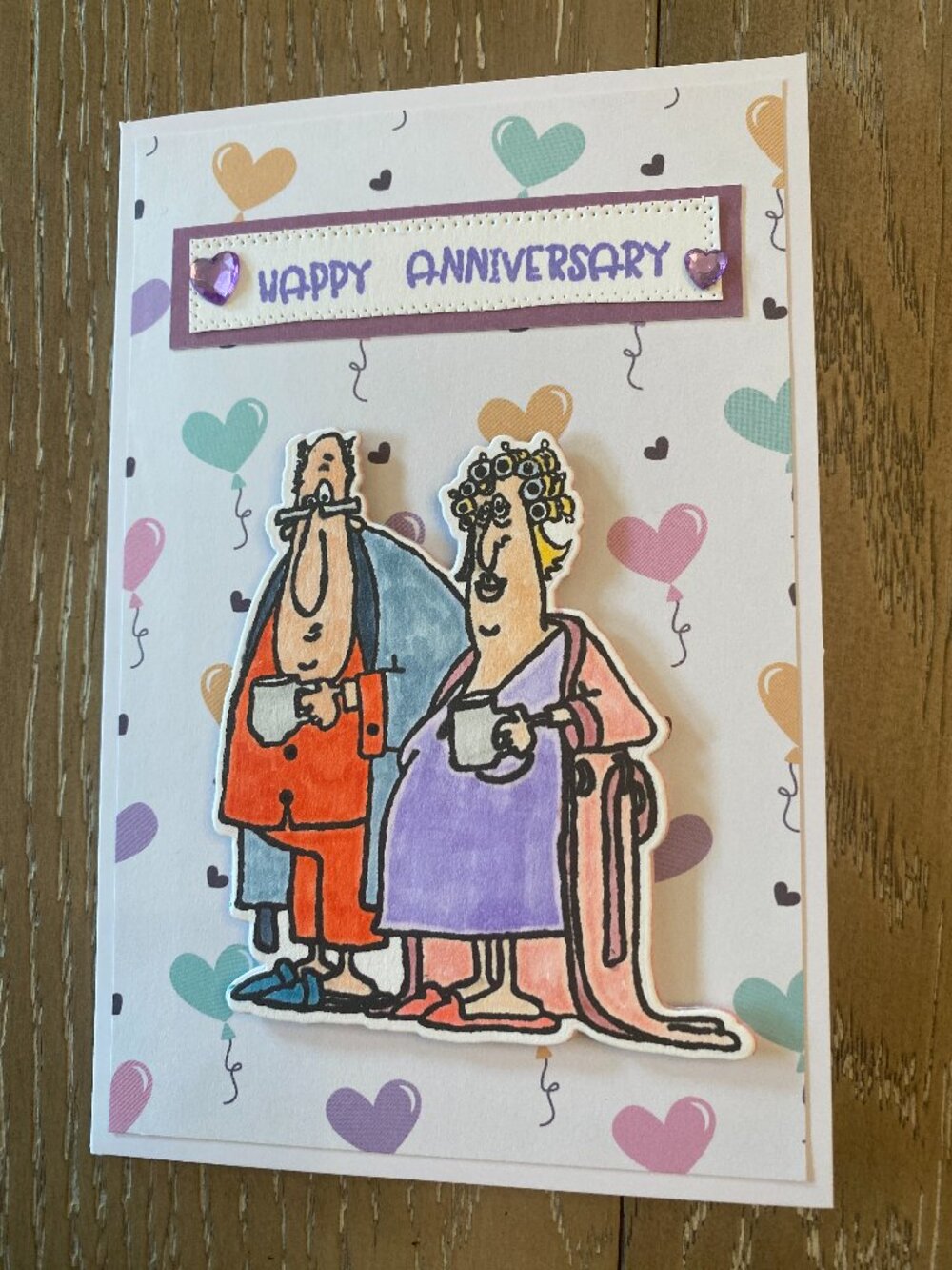 HANDMADE BY ROSEMARIE ANNIVERSARY CARD